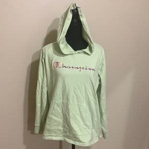 Champion Long Sleeved Hooded Tee